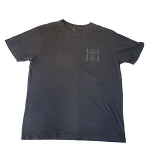 Roark Shirt Mens Large Black Open Roads Open Minds Graphic Tee 100% Cotton